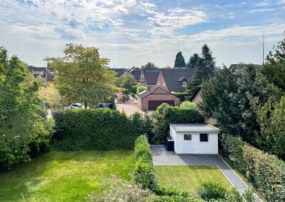 Aufsicht Gartenbereich - Maisonette-Loftwohnung mit Dachterrasse und eigenem Gartenanteil im grünen Duisburg-Mündelheim zur Miete