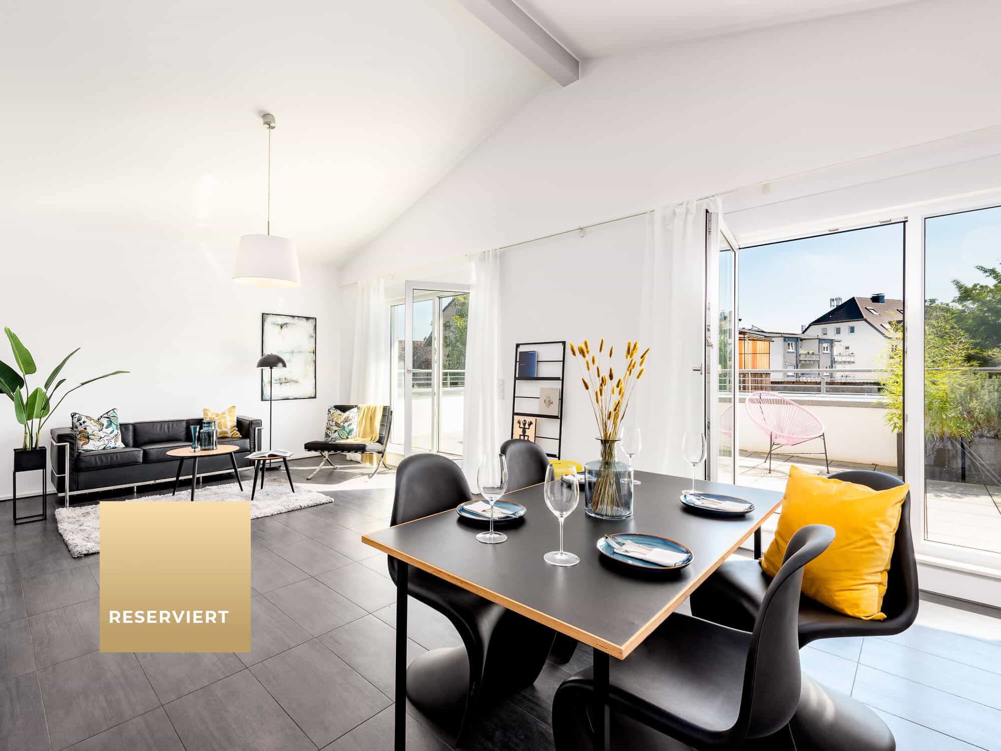 Essbereich mit Terrassenzugang