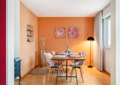 Esszimmer zur Eigentumswohnung im Duisburger Wasserviertel mit Stellplatz in bester Stadtlage, Immobilien Hempel, Ihr Makler für den Verkauf und die Vermietung im Raum Duisburg und Umgebung