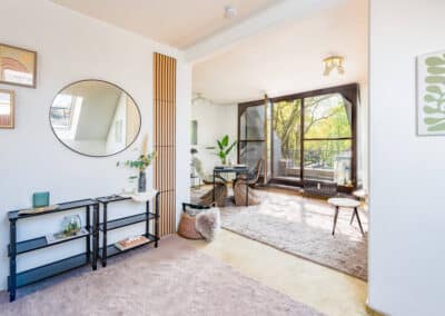 Großer Wohn und Essbereich, lichtdurchflutet, Eigentumswohnung Duisburg dreiviertel