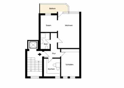 Eigentumswohnung im Duisburger Wasserviertel mit Stellplatz in bester Stadtlage, Immobilien Hempel, Makler in Duisburg, Mülheim und im Ruhrgebiet