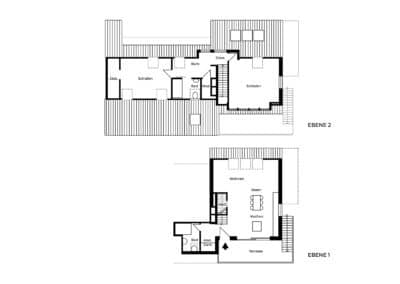 Grundrisse - Maisonette-Loftwohnung mit Dachterrasse und eigenem Gartenanteil im grünen Duisburg-Mündelheim zur Miete