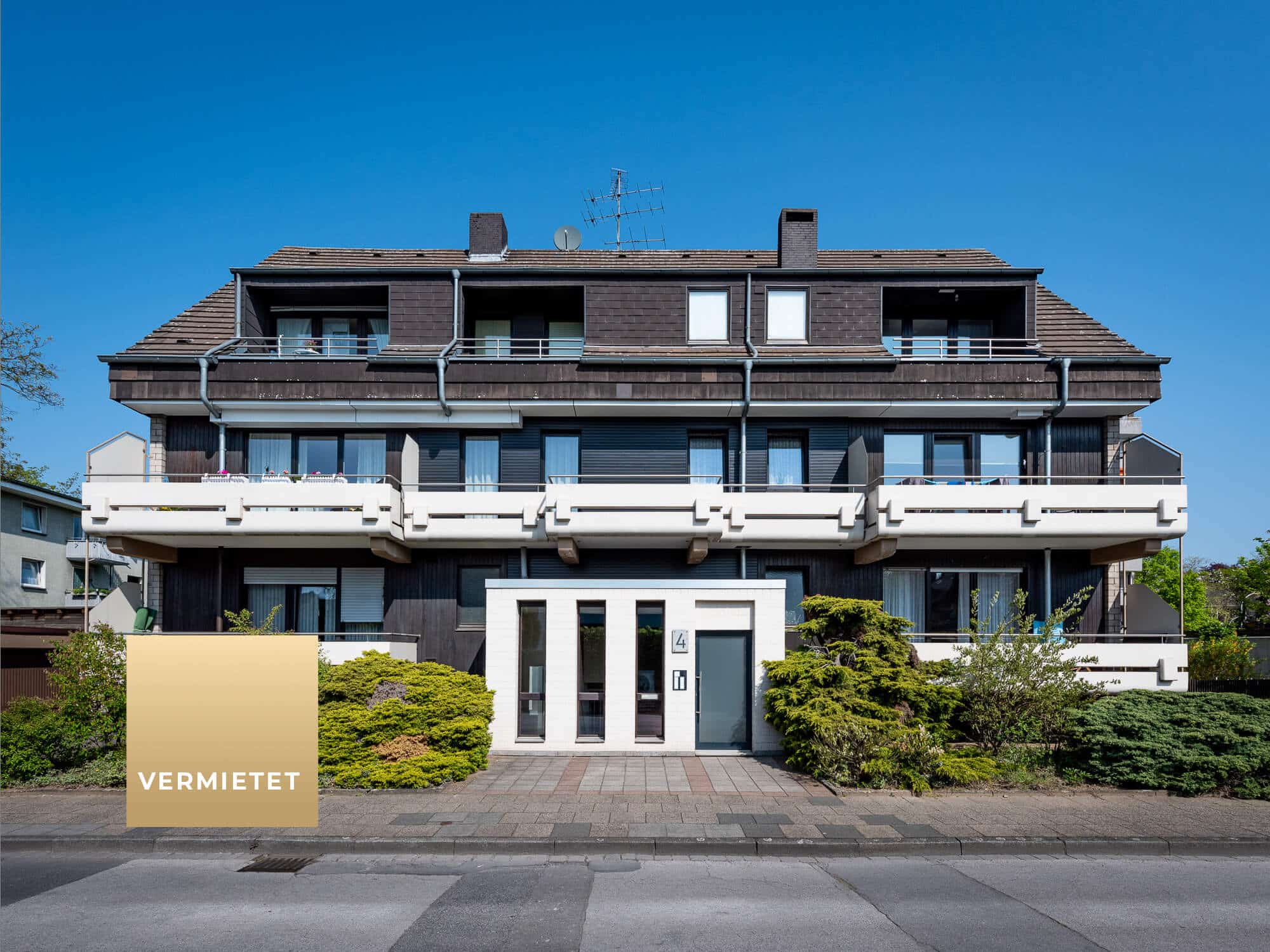 Hausansicht vermietet