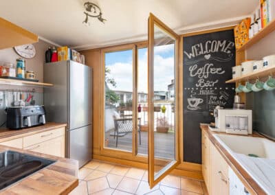 Kochen mit Balkonzugang und wunderbarem Ausblick Duisburg-Innenhafen