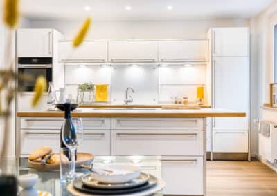 Wohnküche mit Bulthaup-Küche im Duisburger Dellviertel, Immobilien Hempel. stilvoller Makler in Duisburg