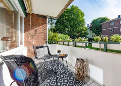 Loggia der Erdgeschosswohnung zuim Kauf in Meerbusch-büderich zum Kauf