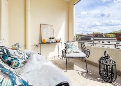 Loggia zur Eigentumswohnung mit Stellplatz in Duisburg-Neudorf