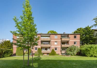 Rückansicht der Eigentumswohnanlage nähe Düsseldorf