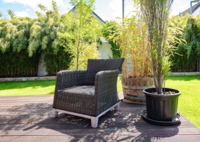 Ruhezone im pflegeleichten und ruhigen Garten in Duisburger-Süden