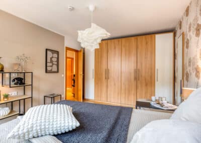 Schlafzimmer zur Eigentumswohnung im Duisburger Wasserviertel mit Stellplatz in bester Stadtlage, Immobilien Hempel, Ihr Makler für exklusive Immobilien im Raum Duisburg und Umgebung