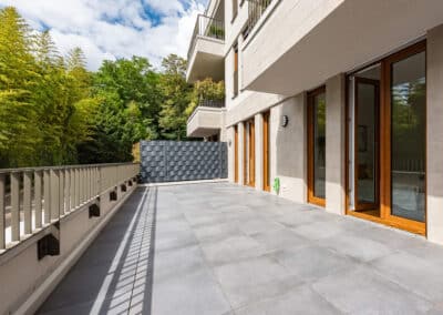 Westterrasse zum zur Terrassenwohnung im Kaiserpalais