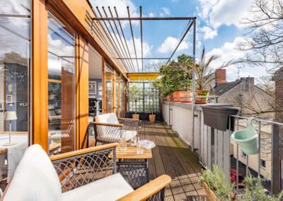 Lounge und Dachterrasse Eigentumswohnung in der Duisburger City