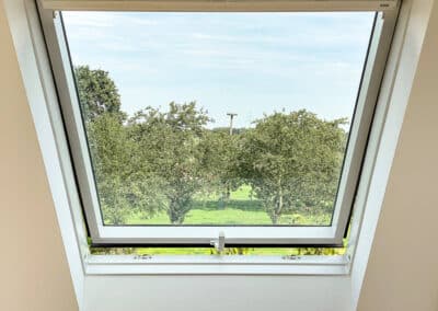 beste Aussichten - Maisonette-Loftwohnung mit Dachterrasse und eigenem Gartenanteil im grünen Duisburg-Mündelheim zur Miete