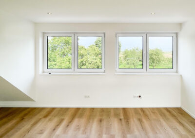 Maisonette-Loftwohnung mit Dachterrasse und eigenem Gartenanteil im grünen Duisburg-Mündelheim zur Miete