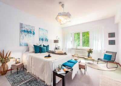 helles, grosses Schlafzimmer der Eigentumswohnung im Citynähe, Duisburg-Wasserviertel zum Kauf
